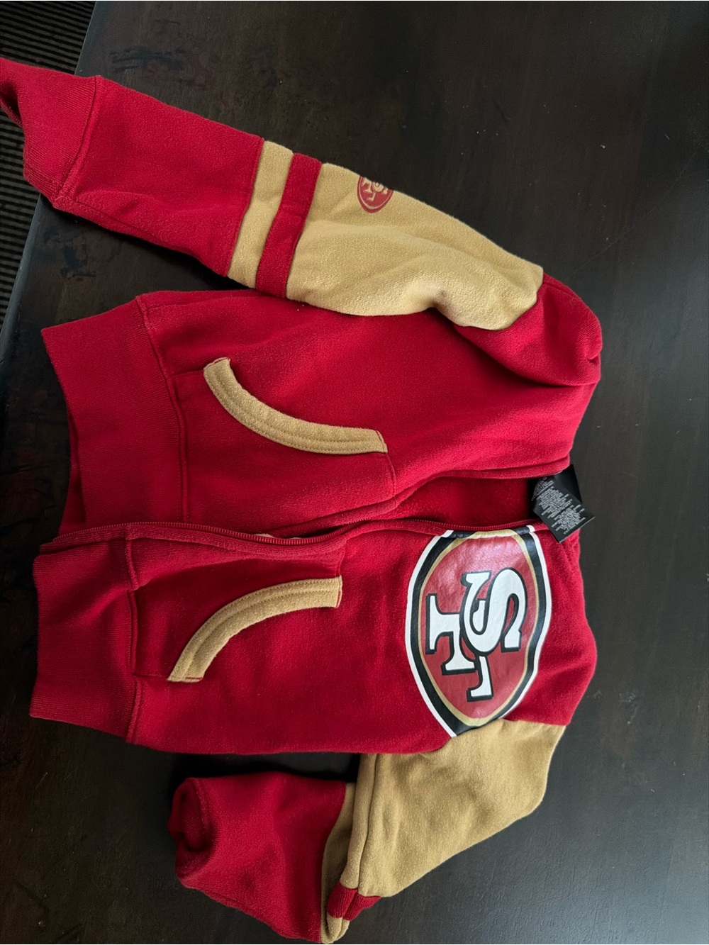 Kids Red Zip Hoodie